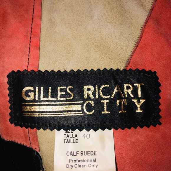 RARE Vintage Gilles Ricart City Suede Jacket - Picture 7 of 7